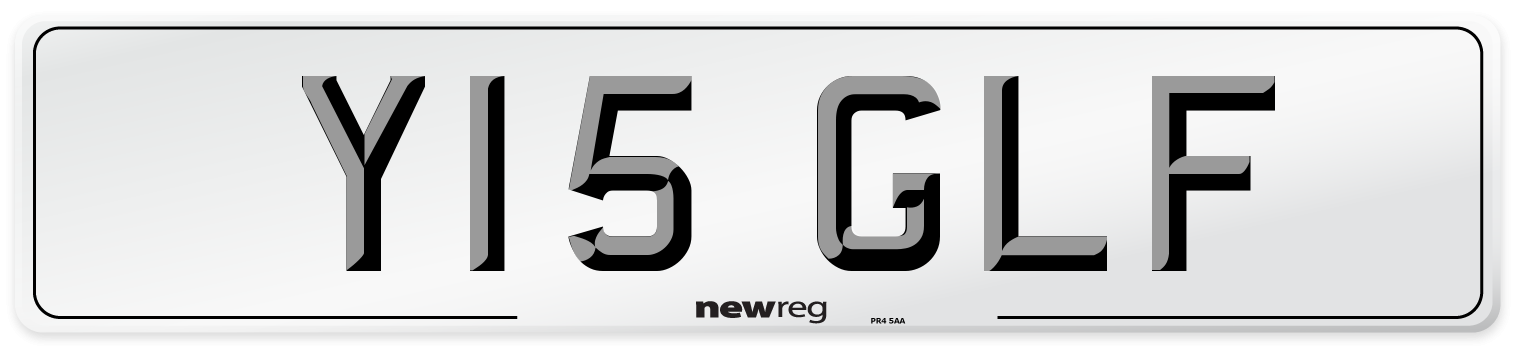 Y15 GLF Number Plate from New Reg